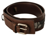 Costume National Brown Leather Silver Buckle Belt -   -  Costume National.